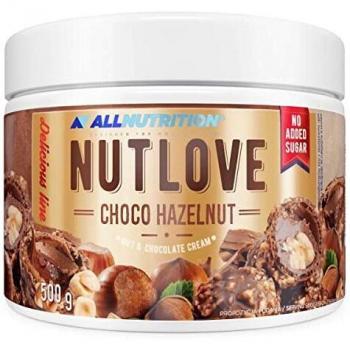 Crema de Chocolate y Avellanas Sin Azúcar 500 g - Allnutrition Nutlove