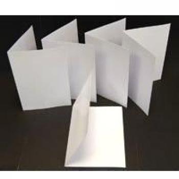 A5 Plegable para A6 Brillo De La Foto Tarjetas De Felicitación En Blanco Para Las Impresoras De Inyección De Tinta 240gsm 100 Tarjetas
