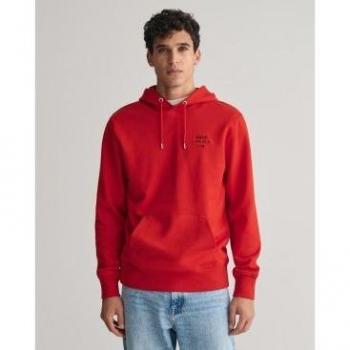 Sudadera con capucha Script Graphic rojo Gant