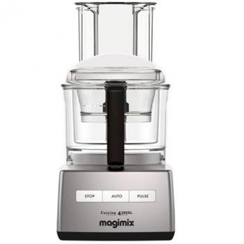 Robot de Cocina Multifuncional Magimix Cuisine System 4200 XL Cromado, Capacidad 3L, Potencia 950W
