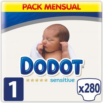 Dodot Sensitive Pañales Talla 1, 280 Pañales, 2-5 kg