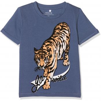 NAME IT Nmmgaxos SS Top Box, Camiseta para Niños, Azul