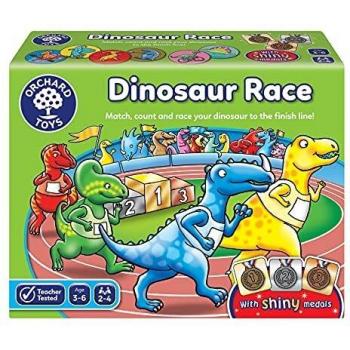Orchard_Toys Dinosaur Race - Juego de Mesa de Carreras con Dinosaurios