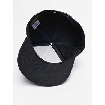 Flexfit 5-Panel Curved Classic Snapback Cap - Black, One Size, 100% Cotton