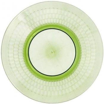 Plato de Postre Quid Viba Verde Plástico 20 cm (12 Unidades)