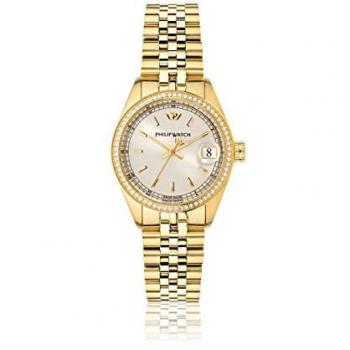 Reloj de Mujer Philip Watch Caribe - Ø 31 mm, Cuarzo Analógico, Pulsera de Acero Inoxidable Plateado