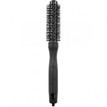 Cepillo Redondo Olivia Garden Black Label Shine con Cerditos Ondulados Diámetro 20 mm