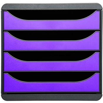 Módulo de Clasificación Exacompta Big-Box Iderama 4 Cajones Violeta 27.8 x 34.7 x 26.7 cm
