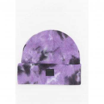 Urban Classics Tie Dye Beanie Hat, Ultraviolet/Darkgrey, One Size