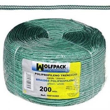 Cuerda Trenzada Polipropileno Blanca / Verde