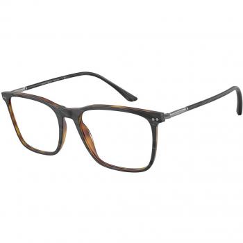 Giorgio Armani AR7197 5570 Tortoiseshell Optical Frames for Men, 53mm Geometric Design
