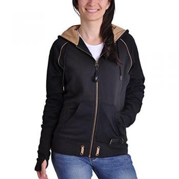 Sudadera Negra Assassin's Creed Syndicate, Talla M, Capucha con logo de Assassin's Creed, diseño para mujer