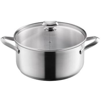 Cacerola Baja de Acero Inoxidable 26 cm, 5.3 L - Metaltex ICONA