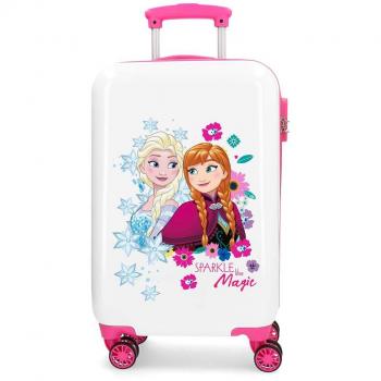 Disney Frozen Sparkle Like Magic Maleta de cabina Multicolor 37x55x20 cms Rígida ABS Cierre combinación 32L 2,5Kgs 4 Ruedas Dobles Equipaje de Mano