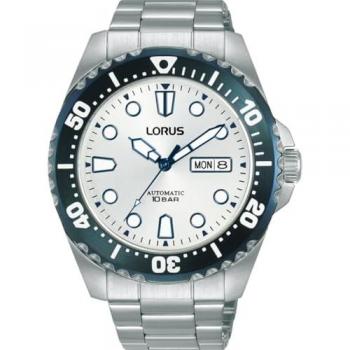 Lorus Reloj Hombre Sports Automático Esfera Plata Acero Inoxidable 10 ATM