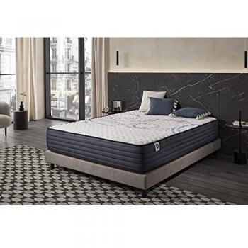 Colchón PerfectSleep 140x190 cm - Espuma HR - Blue Latex - Gel de Memoria - Soporte Perfecto - 20 cm de Altura - Reversible Invierno/Verano - Antibacteriano
