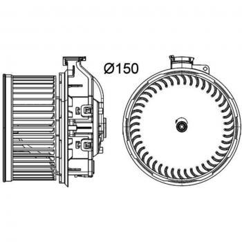 Ventilador habitáculo BEHR MAHLE AB 259 000P, tipo de producto: ventilador de habitáculo, características: diseñado para proporcionar un flujo de aire óptimo en el interior del vehículo, compatible con diferentes modelos de autom