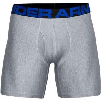 Under Armour Tech 6in Boxerjock 2-Pack - Academy/Mod Gray