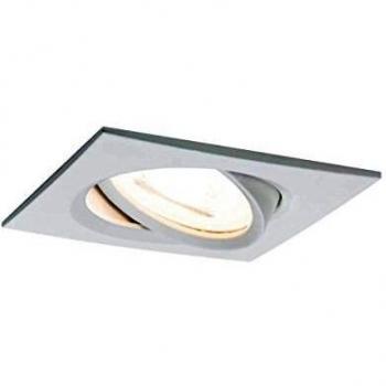 Lámpara Empotrada LED Nova Cuadrada 6,5W 2700K GU10 IP23 Blanca Mate