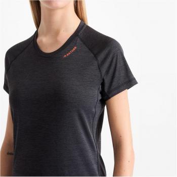 Camiseta de mujer Harri W Astore - Camiseta fitness negra, talla XL