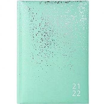 Papertrac - Agenda Académica 21-22 Aqua- Día Página- 320 páginas - Tamaño A5-14 x 21,2 cm