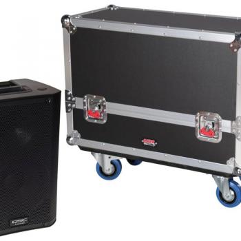 Gator Cases G-TOUR SPKR-2K8 Tour Style Transporter for (2) K8 Speakers