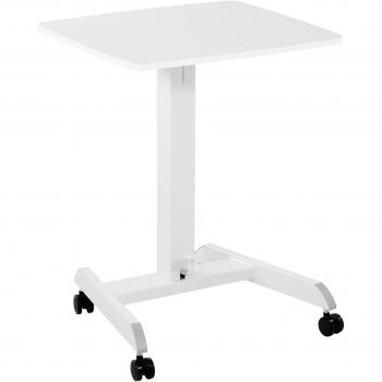 Mesa portátil regulable con ruedas - 60 x 52 cm - Inclinación 0-30° - Altura ajustable de 760 a 1130 mm