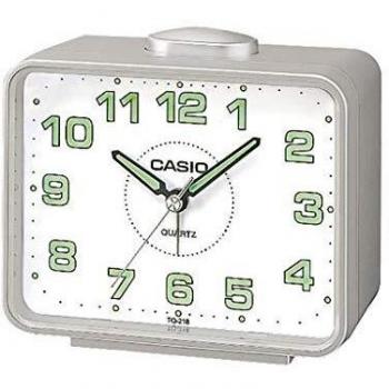 Casio TQ-218-8EF - Reloj despertador analógico de cuarzo, Alarma con repetición
