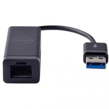 DELL 470-ABBT Adaptador y Tarjeta de Red Ethernet USB 3.0 a RJ-45 1000 Mbit/s Negro