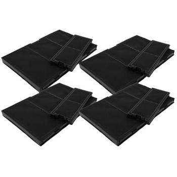 8x filtros de carbón activo compatibles con campanas extractoras Siemens LC91KWP60/01, LC91KWP60, LC87KIM60S/02, LC87KIM60S/01 - Vhbw