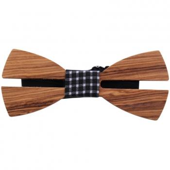 Hualing Unisex Ajustable Hecho A Mano Ropa Corbatas Y Pajaritas De Madera Bowknot Bebé