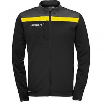uhlsport Offense 23 Poly Jacket Chaqueta De Poliéster para Hombre, Negro/Antracita/Lima amar, 116