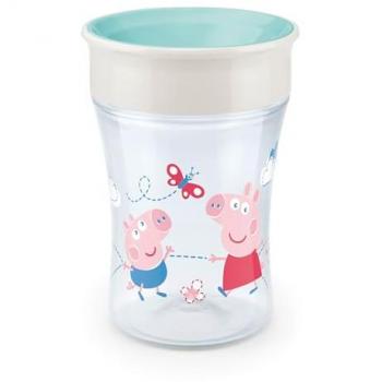 NUK Peppa Pig Magic Cup 360° Learning Cup, 230ml, for Ages 8 Months and Up