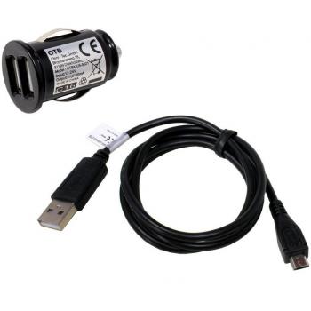 Set de carga (2 pza) coche micro-USB 2,1A para Meizu M3s;para todos los dispositivos Micro-USB