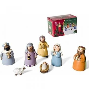 Gerimport Nacimiento Belen 7 Piezas Resina Caja 13,5x8,5cm