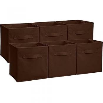 GREATOOL Caja de Almacenaje Plegable, Pack 6 Unidades, 31x31x31cm Cajas organizadoras en Tela, Caja para organizar Ropa, Juguetes y Sábanas en Armarios