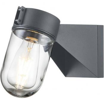 Aplique exterior Elstead Portofino acero inoxidable gris IP44