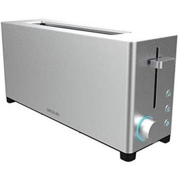 Cecotec Tostadora Yummytoast Extra - Ranura Única Larga, Acero Inoxidable, potencia maxima 1050 W
