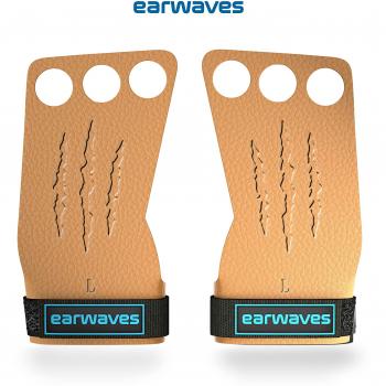 Earwaves ® Rex Grips - Calleras Crossfit Cuero para Hombre y Mujer. Guantes para Calistenia, Halterofilia, Dominadas, Pull ups, Kettlebells, Gymnastics, etc.