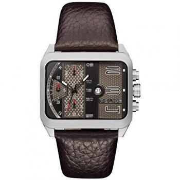 Police Mens Chronograph Quartz Watch with Leather Strap PL.15528JS/02