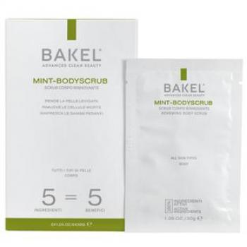 Bakel Mint Body Scrub Renewing Exfoliant 6 x 30g