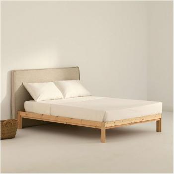 Juego de Sábanas Satén 300 Hilos Terracota BL Belum - Suavidad y Elegancia para cama de 90 Natural