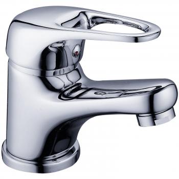 DP Grifería - Grifo de lavabo, color plateado, serie Manzano