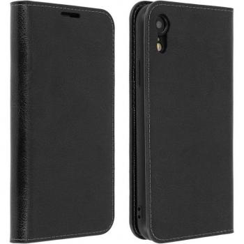 Funda de Cuero Negra para iPhone XR con Función Soporte