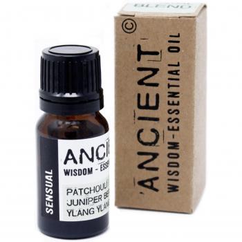 Mezcla de Aceites Esenciales Sensuales - Pachulí, Baya de Enebro y Ylang Ylang - 10ml en Caja