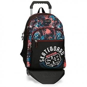 Movom Underground Mochila Doble Compartimento con Carro Rojo 33x44x13,5 cms Poliéster 19.6L