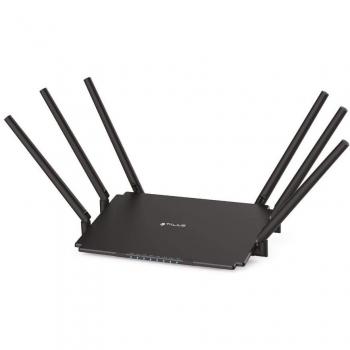 Talius TAL-RT2100GLAN Router WiFi Gigabit 2100 Mbps Dual Band 4 Puertos 6 Antenas