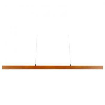 Lámpara Colgante Retro Rústica de Madera de Roble Oscuro 115 cm con LED Integrado y Regulador de Intensidad Remoto