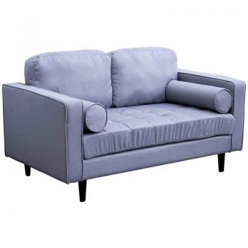Sofá dos plazas color gris Mesina Alexandra House Living 145 x 83 x 80 cm