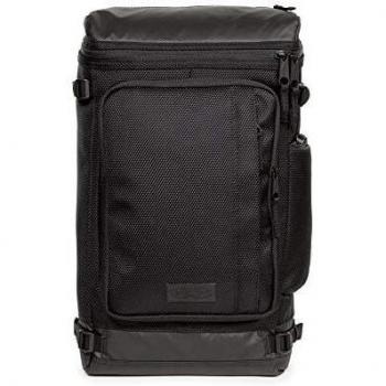 Eastpak Tecum Top CNNCT Black Casual Backpack with 15-inch Laptop Compartment and Recycled Material